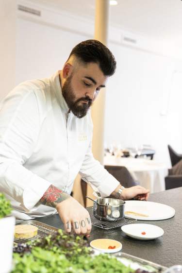 Chef Thibault Nizard, Restaurant gastronomique étoilé Michelin de l'Auberge des Templiers, Loiret